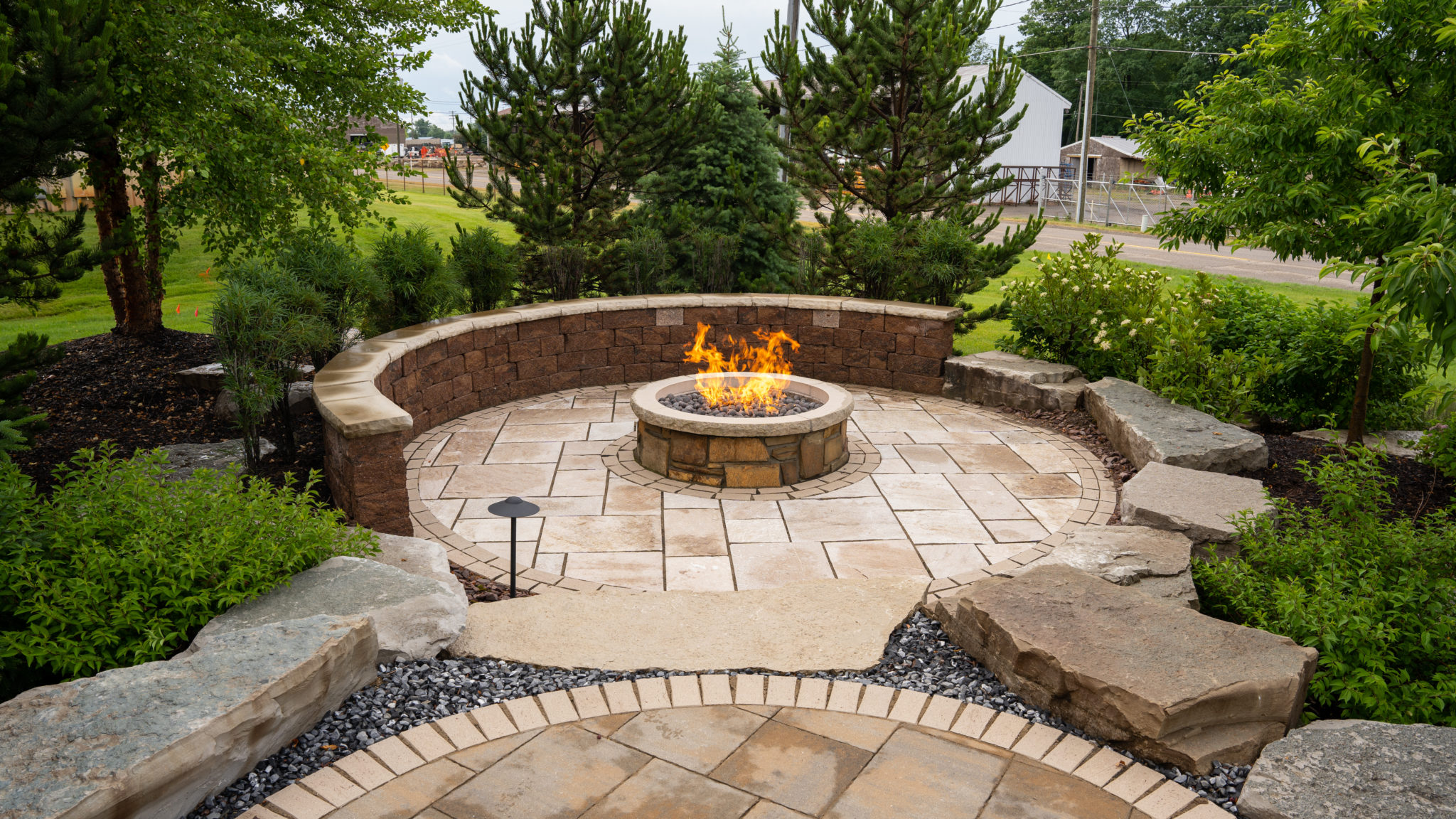 View hardscaping project in Westerville